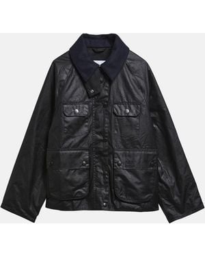 Barbour X A.P.C. Giacca Spey Waxed - Nero