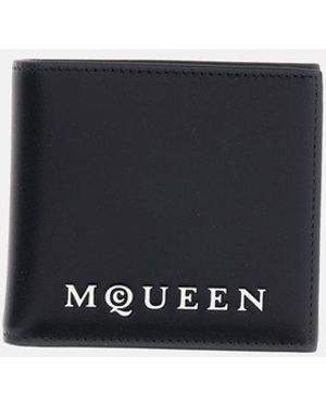 McQueen Portafoglio Mcqueen Bi-fold Cc - Nero