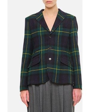 Polo Ralph Lauren Blazer Monopetto Tartan - Verde