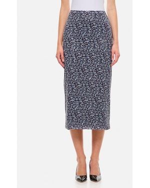 ROTATE BIRGER CHRISTENSEN Gonna Midi Pencil - Blu