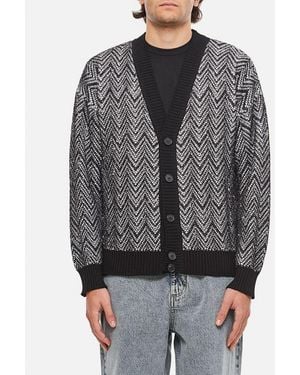 Missoni Cardigan In Cotone Misto - Grigio