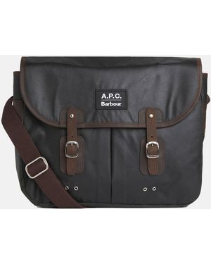 Barbour X A.P.C Borsa Tarras Cerata - Nero