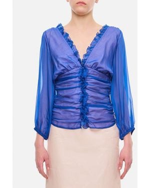 Saks Potts Blusa Di Seta Maxine