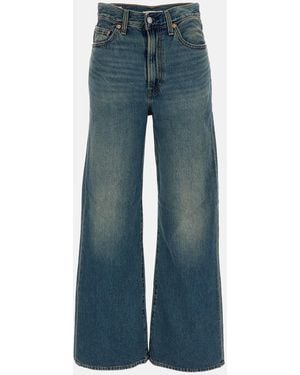 Levi's Jeans Ribcage Wide Leg H223 Dark Worn In - Blu