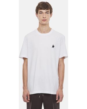 Golden Goose Star T-shirt In Cotone - Bianco