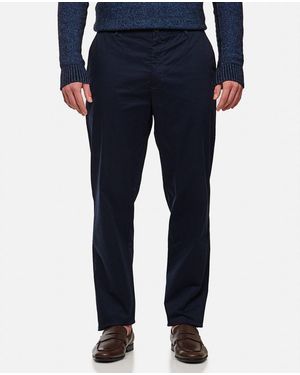 Les Deux Pantaloni Chino In Twill Jared - Blu