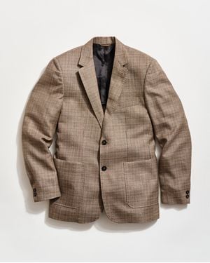 Billy Reid Micro Houndstooth Walton Jacket - Brown