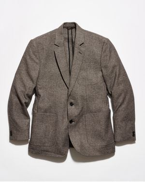 Billy Reid Herringbone Archie Jacket - Gray