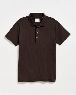 Billy Reid Stripe Pensacola Polo - Black