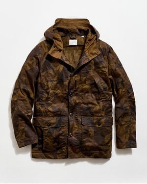 Billy Reid Waxed Lodge Jacket - Brown