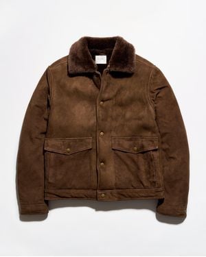 Billy Reid Shearling Fulton Jacket - Brown