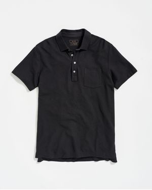 Billy Reid Pique Pensacola Polo - Black