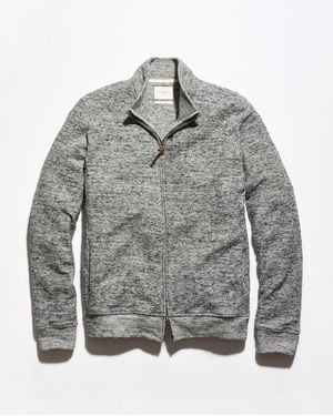 Billy Reid Numajiri Marled Slub Track Jacket - Gray