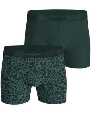 Björn Borg Organic cotton stretch boxers 2-pack - Grün
