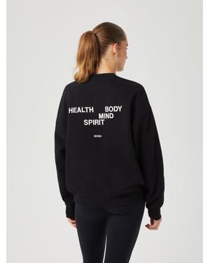 Björn Borg Studio oversized crew - Schwarz