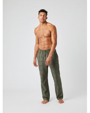 Björn Borg Core soft flannel pyjama pants - Grün