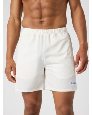 Björn Borg Borg zip shorts 7 inch - Weiß