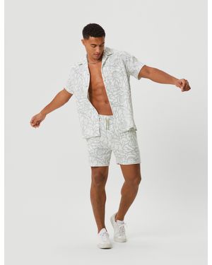 Björn Borg Borg toweling pool shorts - Weiß