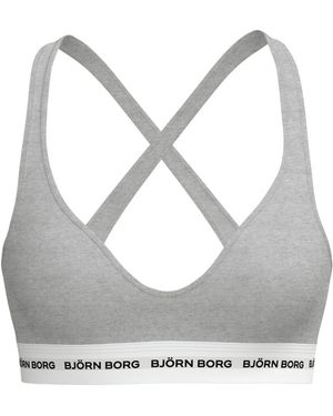 Björn Borg Logo bralette - Grau
