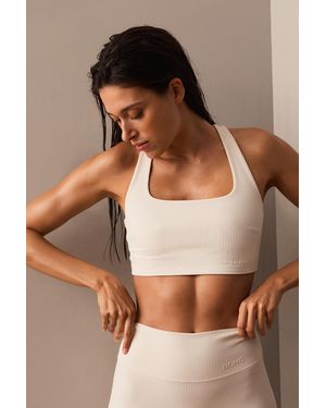 Björn Borg Studio ribbed racerback bra - Braun