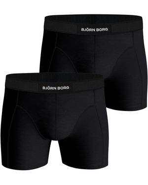 Björn Borg Premium cotton stretch boxer 2-pack - Schwarz