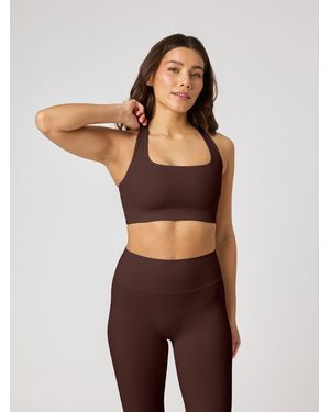 Björn Borg Studio ribbed racerback bra - Braun