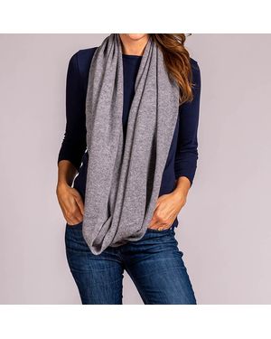 Black Accessories Double Size Knitted Cashmere Snood - Metallic