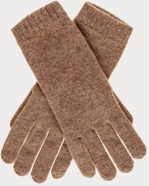Black Accessories Ladies Light Cashmere Gloves - Brown