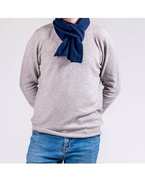 Black Accessories Double Faced Cashmere Neck Warmer - Grey