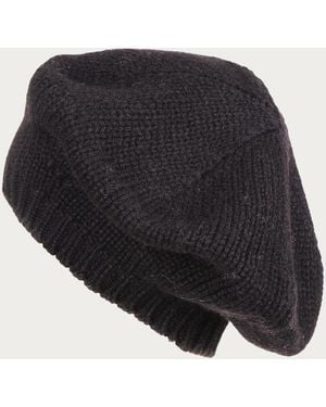 Black Accessories Cashmere Beret - Black