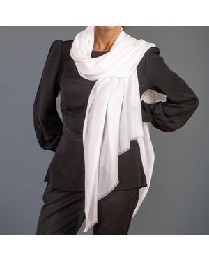 Black Accessories Ivory Modal Wrap Scarf - Grey