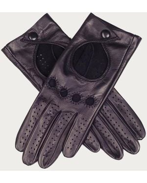 Black Accessories Ladies' Black Leather Driving Gloves