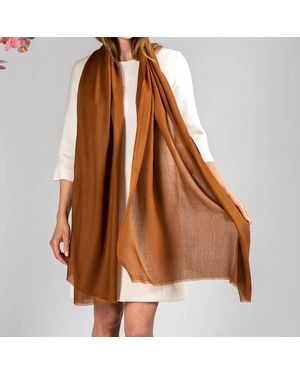 Black Accessories Auburn Lights Cashmere And Silk Wrap - Brown