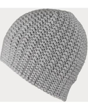 Black Accessories Light Panocchia Cashmere Beanie Hat - Grey