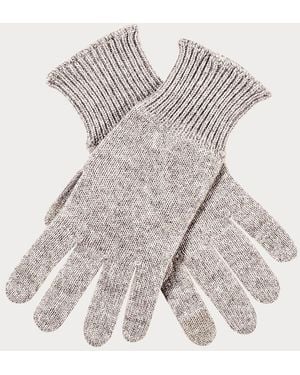 Black Accessories Ladies Touch Screen Cashmere Gloves - Grey