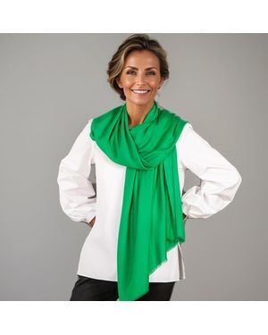 Black Accessories Emerald Green Modal Wrap Scarf