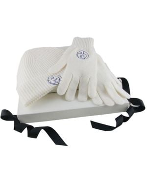 Black Accessories Corporate Branded Beanie And Gloves Set - Metallic