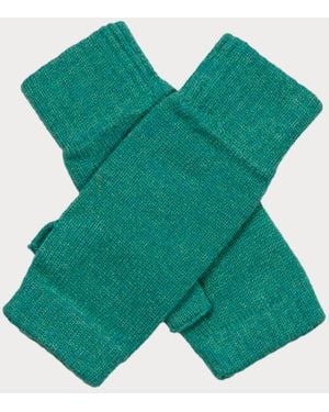 Black Accessories Ladies Kelly Cashmere Mittens - Green