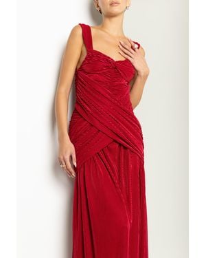 Black Halo Zia Gown - Red
