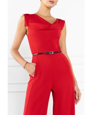 Black Halo Jackie Jumpsuit - Red
