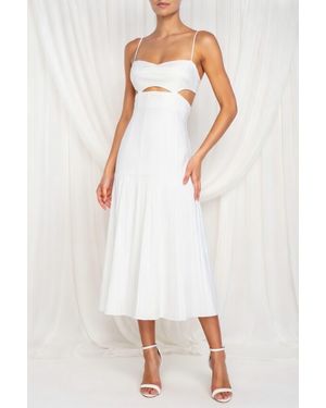 Black Halo Erica Midi Dress - Blue