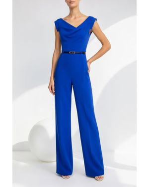 Black Halo Jackie Jumpsuit - Blue