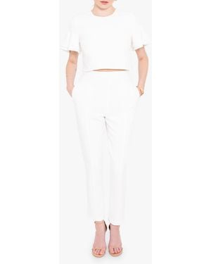 Black Halo Syon Two Piece Jumpsuit - White