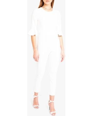 Black Halo Brooklyn Jumpsuit - White