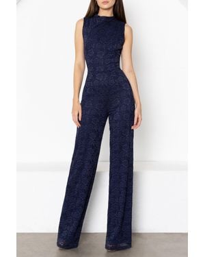 Black Halo Corrine Jumpsuit - Blue