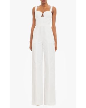 Black Halo Sorelle Jumpsuit - White