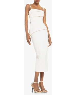 Black Halo Marla 2pc Midi Dress - White