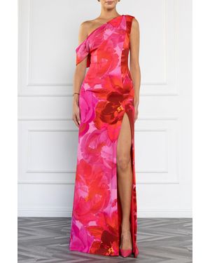 Black Halo Evara Gown - Red