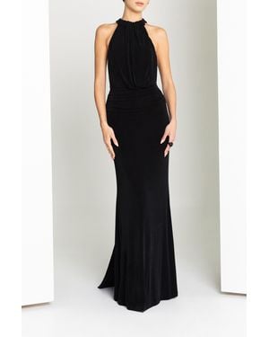 Black Halo Lucine Gown - Black