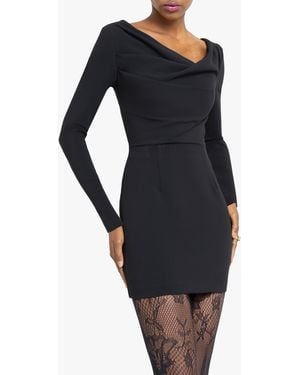 black halo long sleeve dress Black Halo Aurora Long-Sleeve Gown